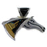 Multicolor Silver Native American Mesa Design Horse Pendant AX53100